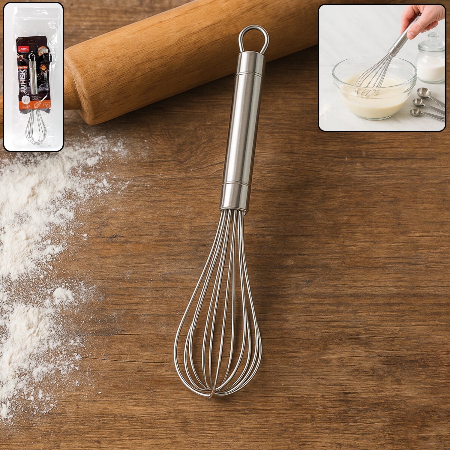 Apex Stainless Steel Small Hand Whisk Apex Stainless Steel Small Hand Whisk